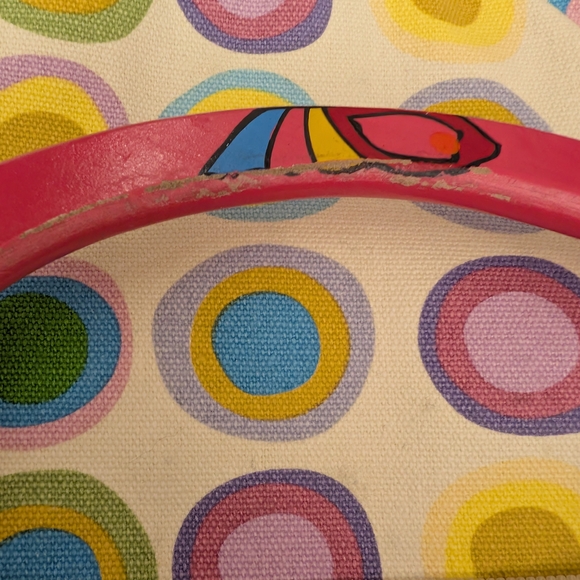 Pre-owned Vintage Vibrant Butterfly Woven Tote Bag - Picture 9 of 13